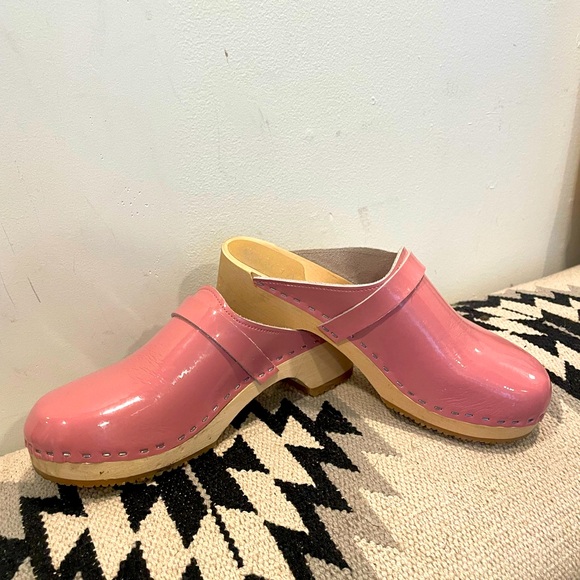 VERKA Patent Leather/wood clogs. Pink. 42 (US 11-11.5) - Picture 5 of 5